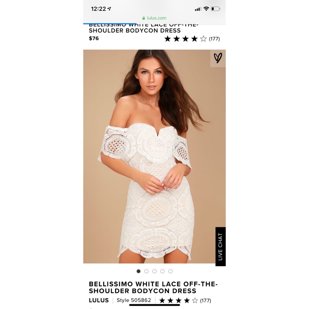 Off the shoulder dress